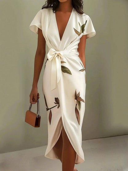 Elin™ - Elegante vestido envolvente con estampado floral