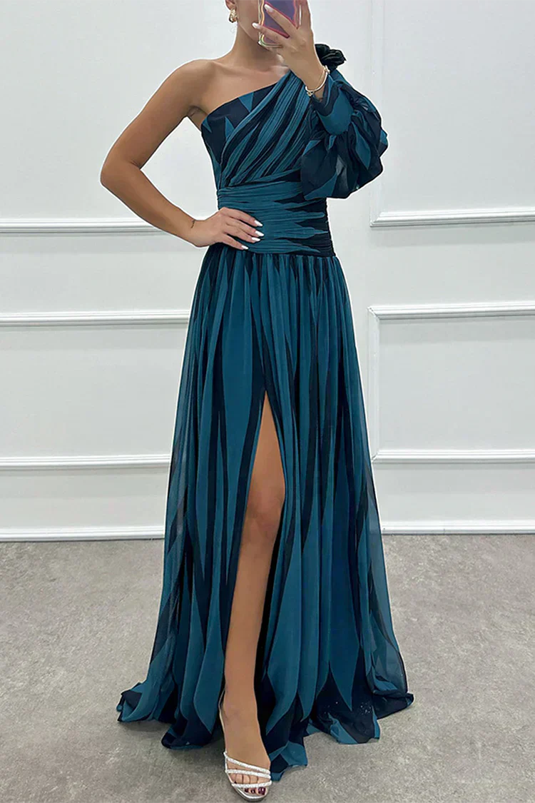 Fenna™ - Elegante vestido largo con un hombro