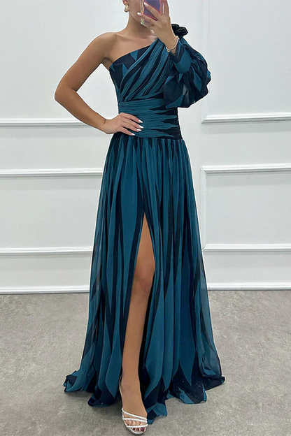 Fenna™ - Elegante vestido largo con un hombro