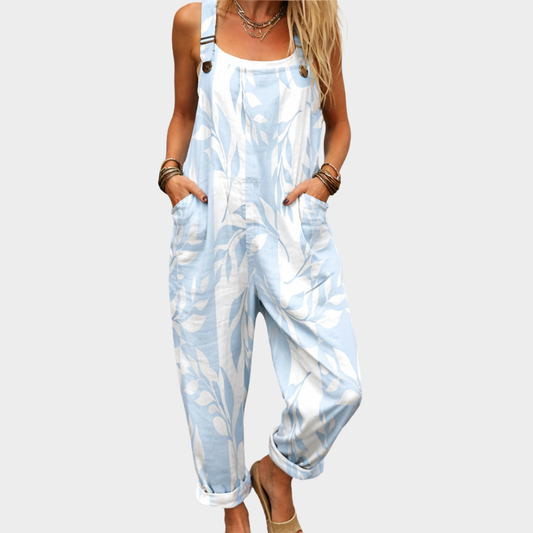 Pantalón de tirantes estampado cómodo