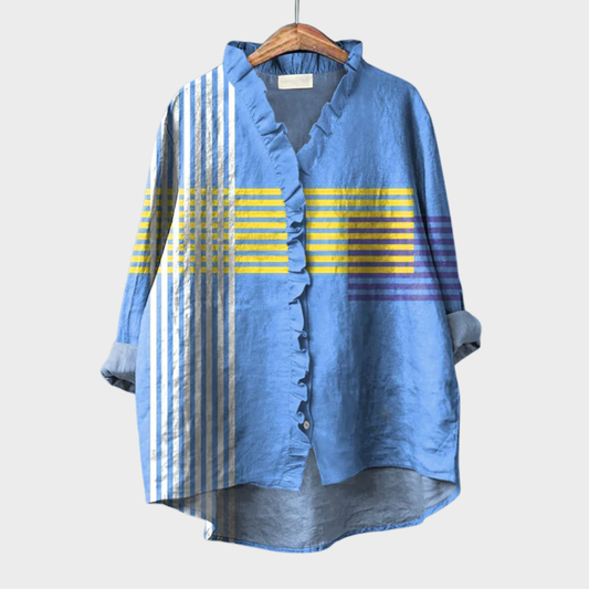 Ophélie | Blusa Gráfica Volante