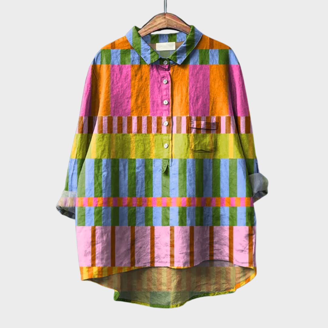 Azélie | Blusa Gráfica Colorida