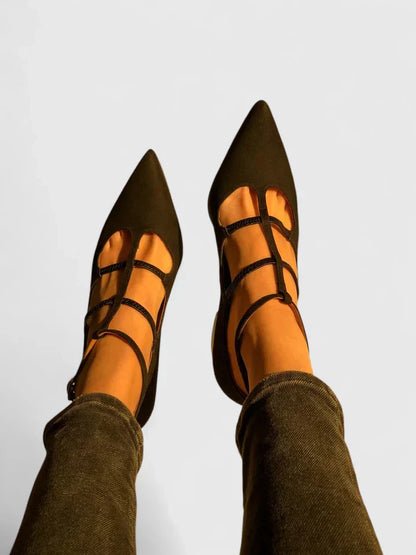 Aurea | Zapatos de Tacón Ortopédicos Multi-Bandas