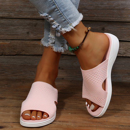 Vienna Comfort - Sandalias abiertas de malla con suela gruesa