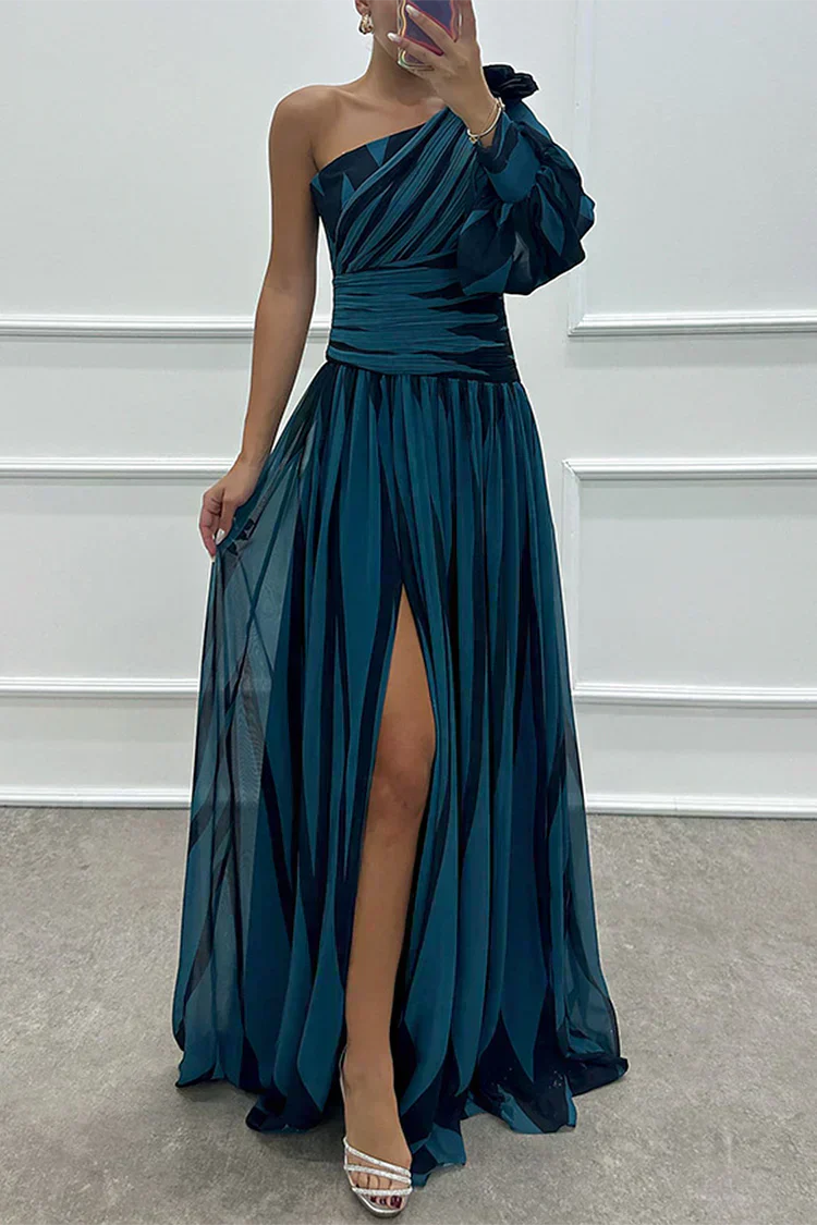 Fenna™ - Elegante vestido largo con un hombro