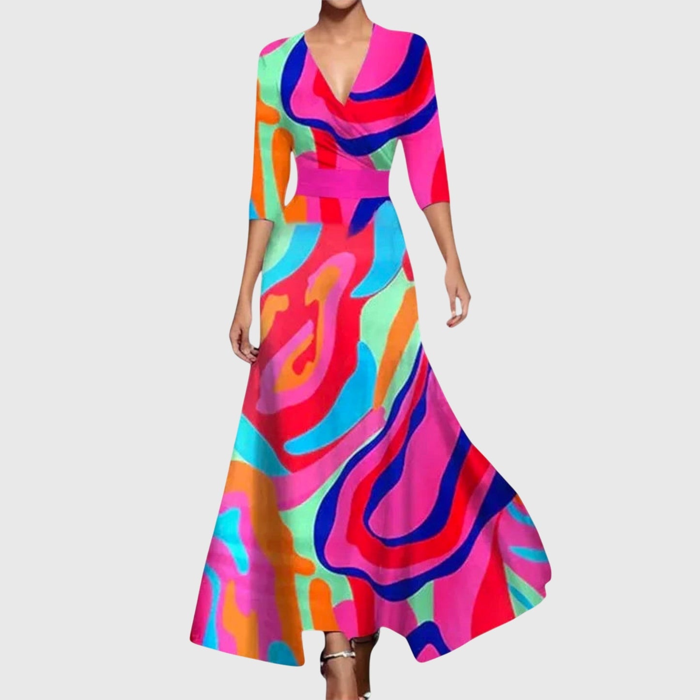 Sidonie | Vestido Maxi Cruzado Floral