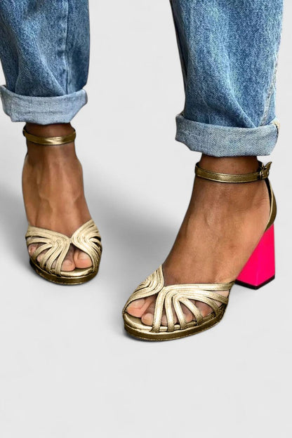 Faustine | Tacones Contrastados