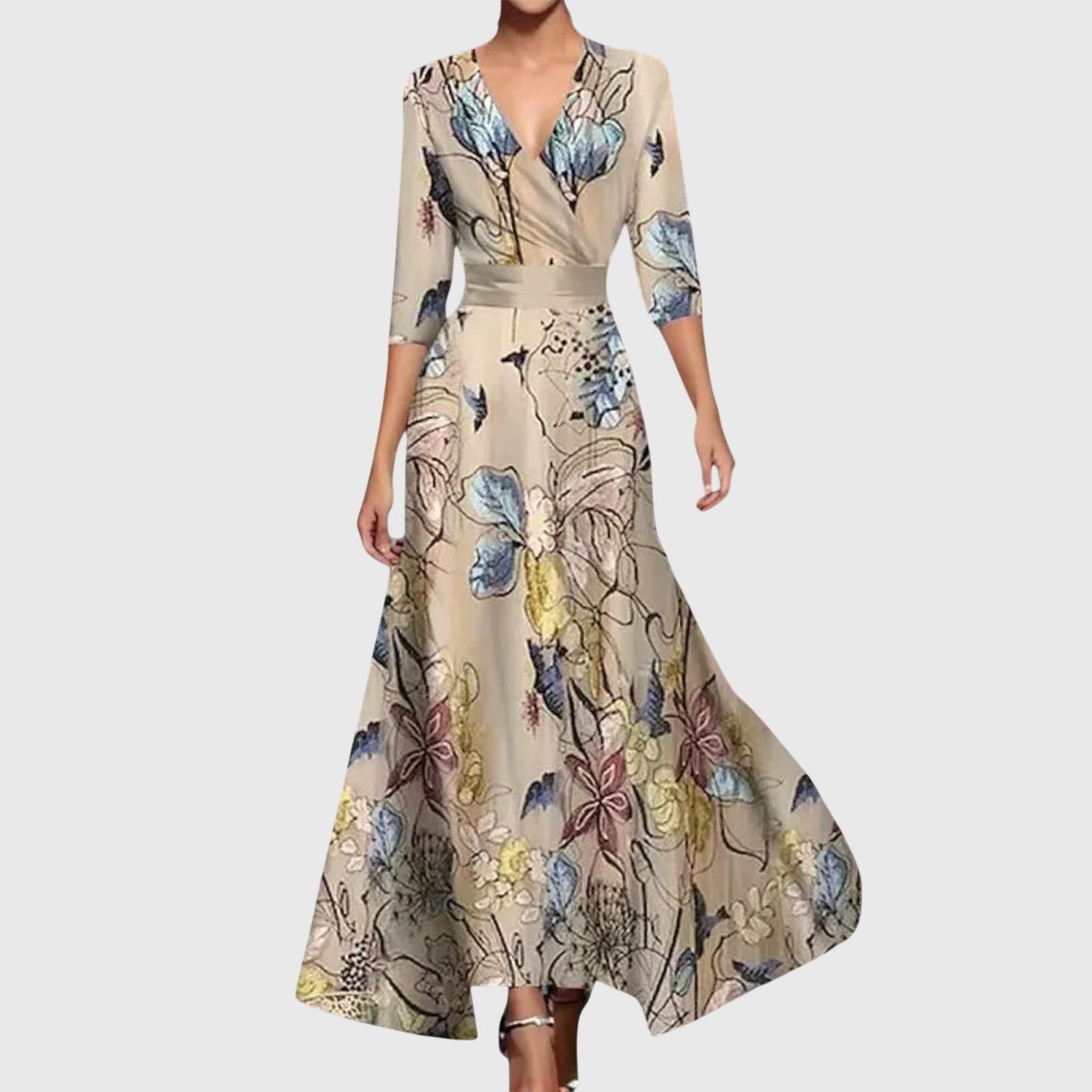 Sidonie | Vestido Maxi Cruzado Floral