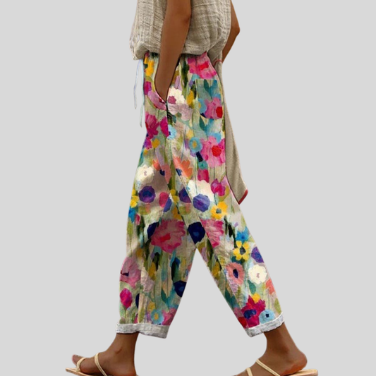 Amélie | Pantalón Floral Artístico