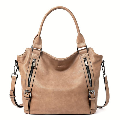 Laurine | Bolso Tote Elegante Multi-Cremalleras