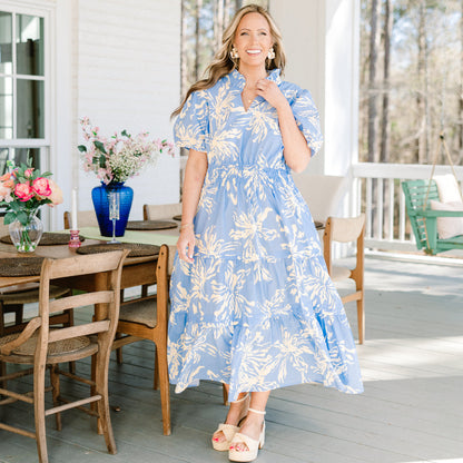 El Vestido Maxi Secreto de Lily, Azul