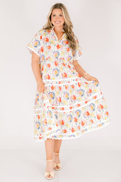 Vestido Maxi Siempre Diurno, Mezcla de Crema