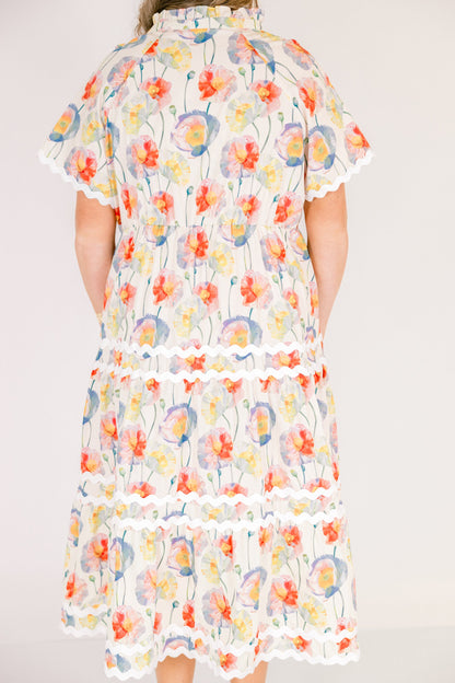 Vestido Maxi Siempre Diurno, Mezcla de Crema