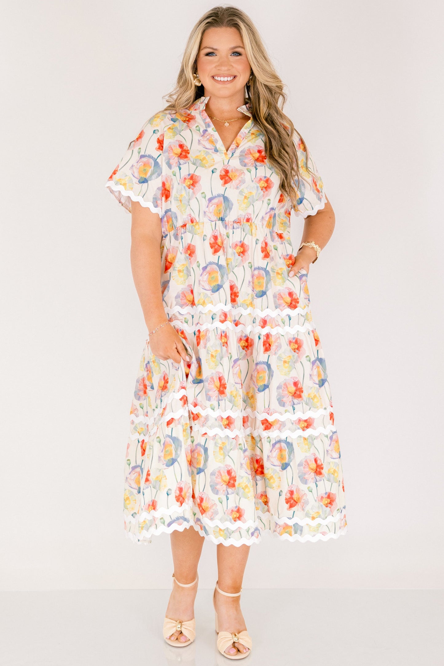Vestido Maxi Siempre Diurno, Mezcla de Crema