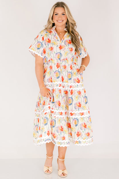 Vestido Maxi Siempre Diurno, Mezcla de Crema