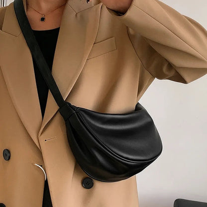 Léa | Bolso Bandolera Media Luna Minimalista
