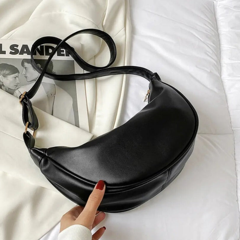Léa | Bolso Bandolera Media Luna Minimalista