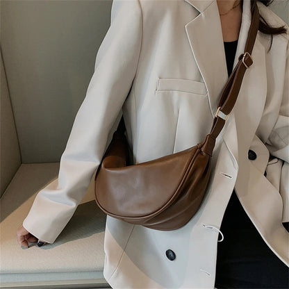 Léa | Bolso Bandolera Media Luna Minimalista