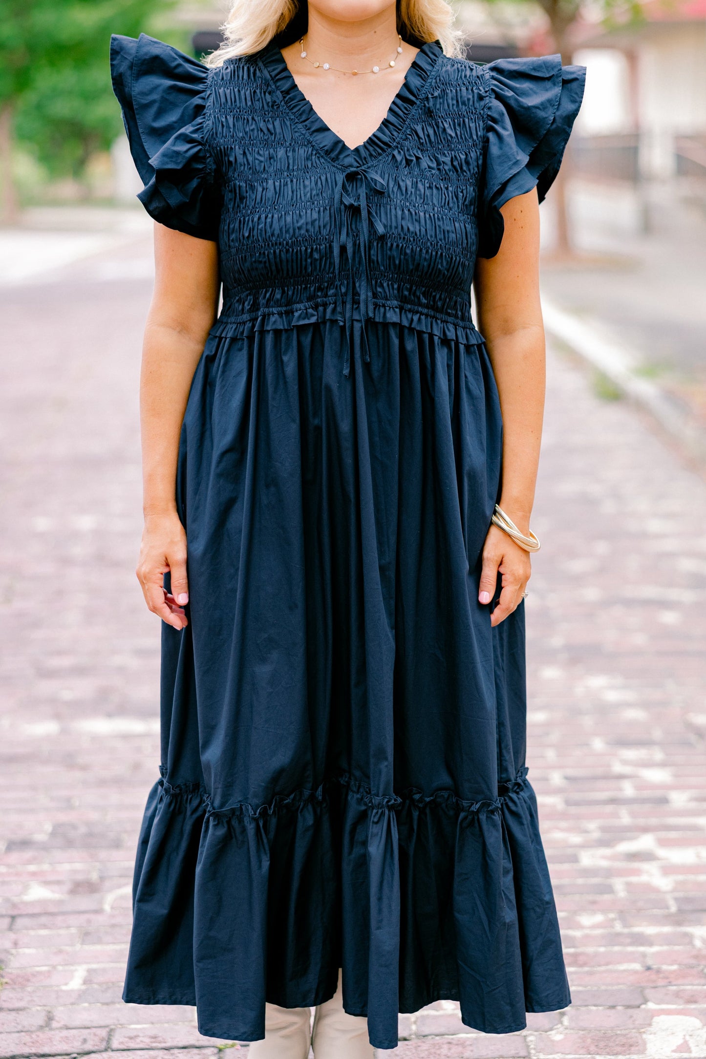 Vestido Como Por Arte de Magia, Marino