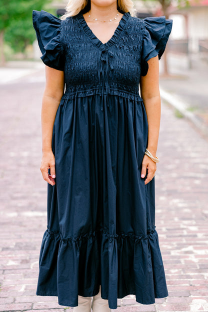 Vestido Como Por Arte de Magia, Marino