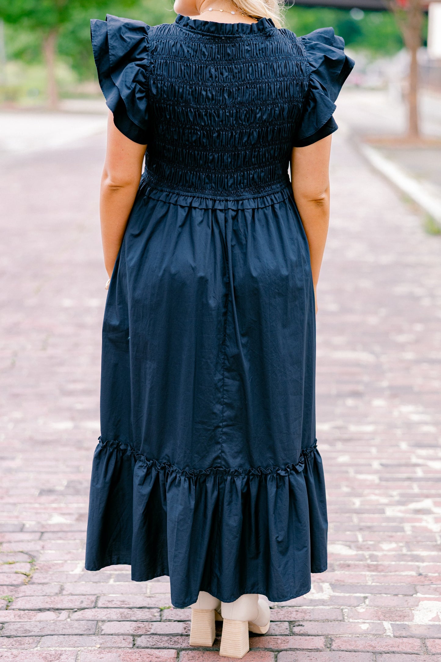 Vestido Como Por Arte de Magia, Marino