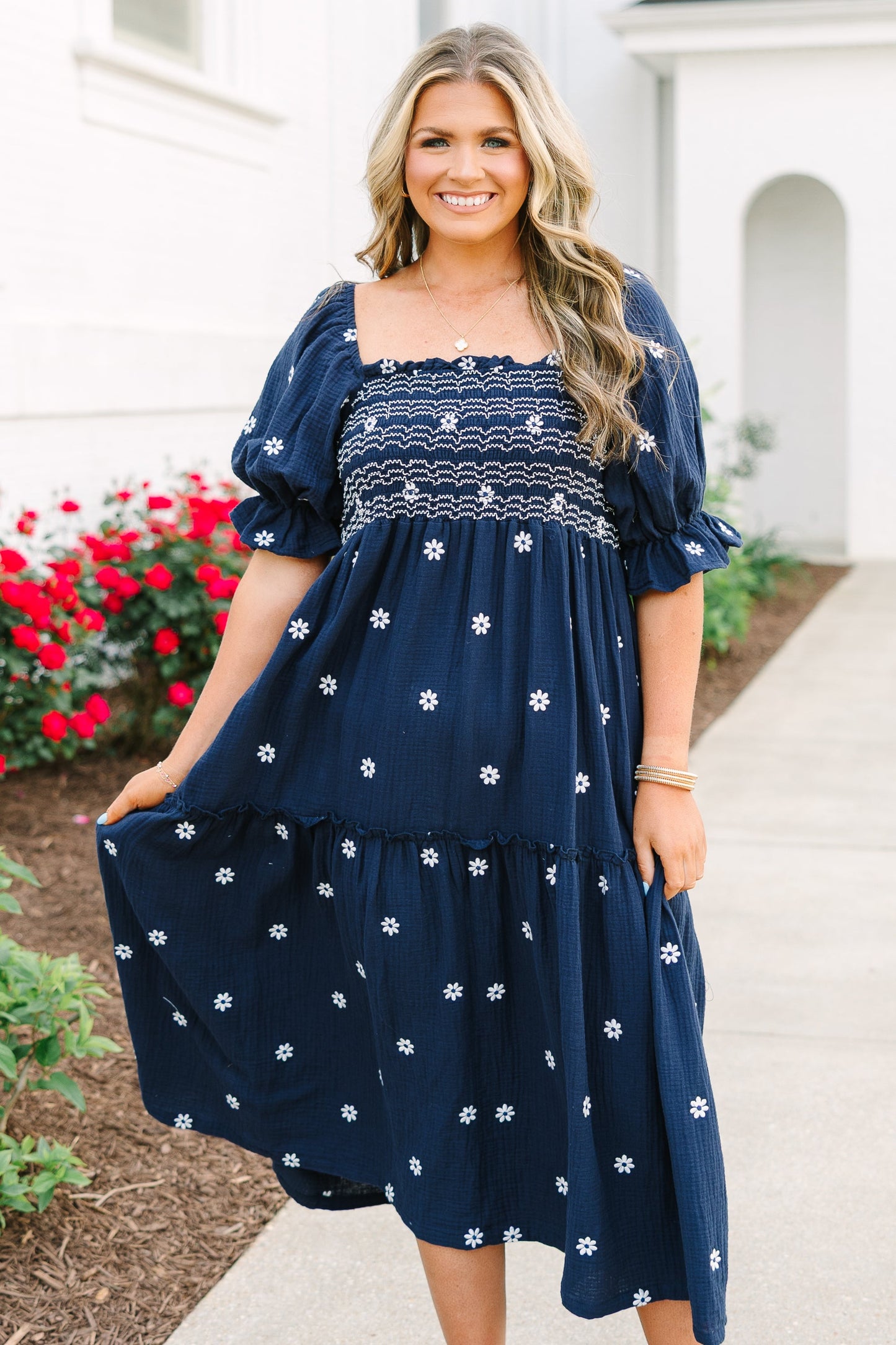 Vestido Aster, Marino