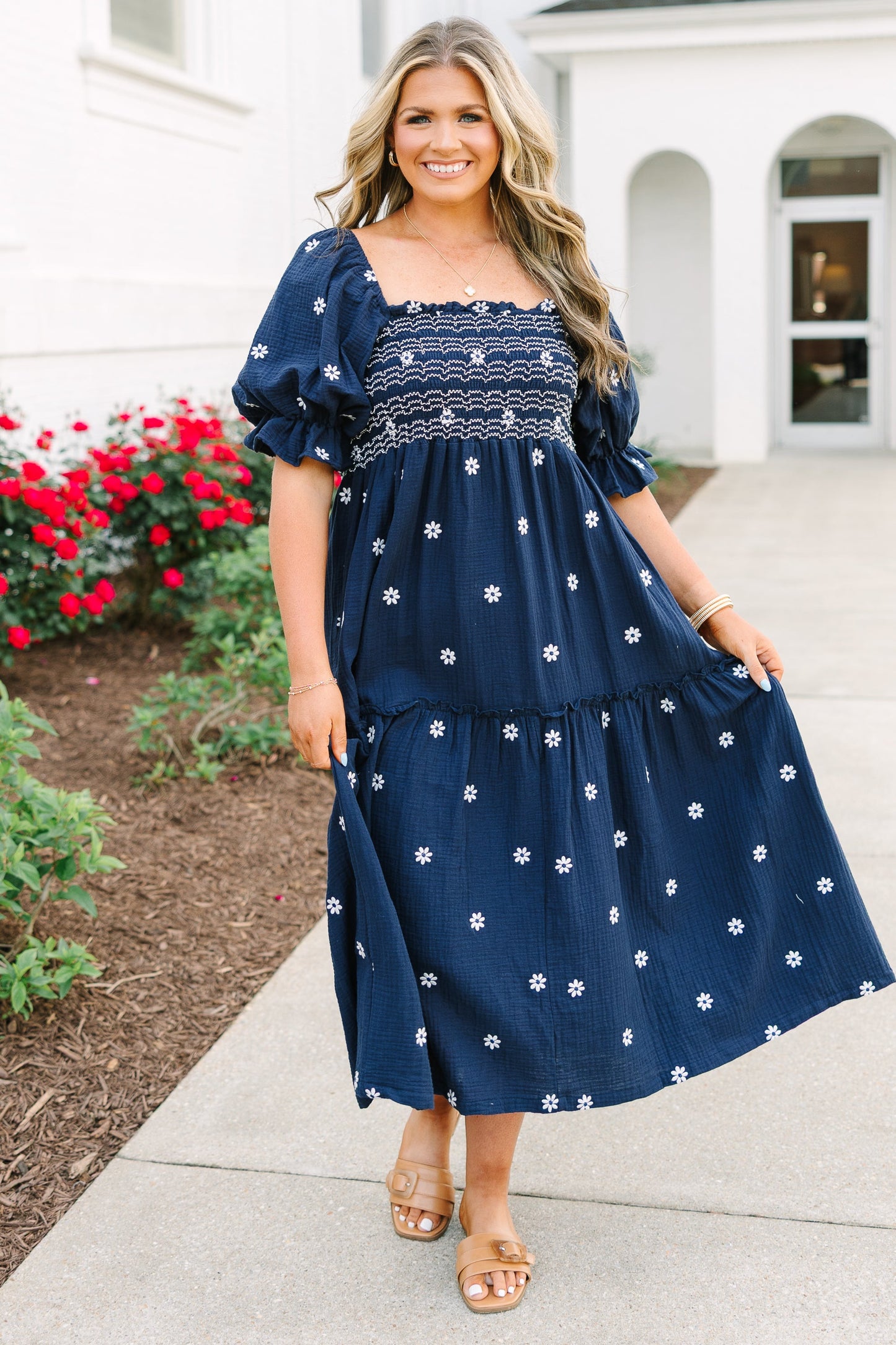 Vestido Aster, Marino