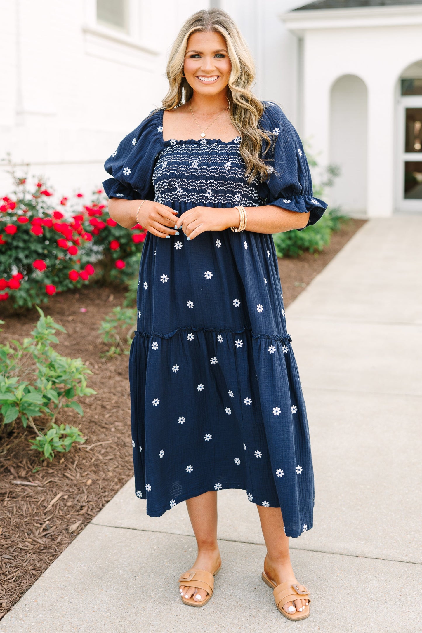 Vestido Aster, Marino