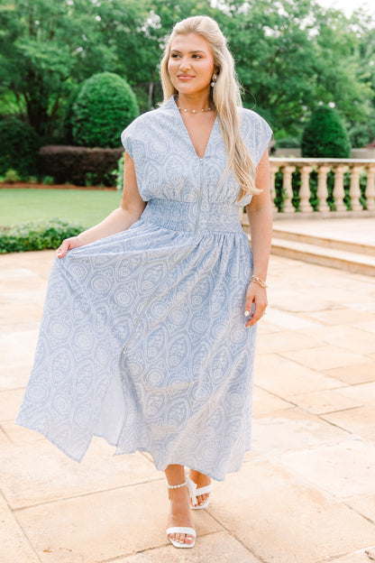 Vestido de Volver y Adelante, Azul Claro