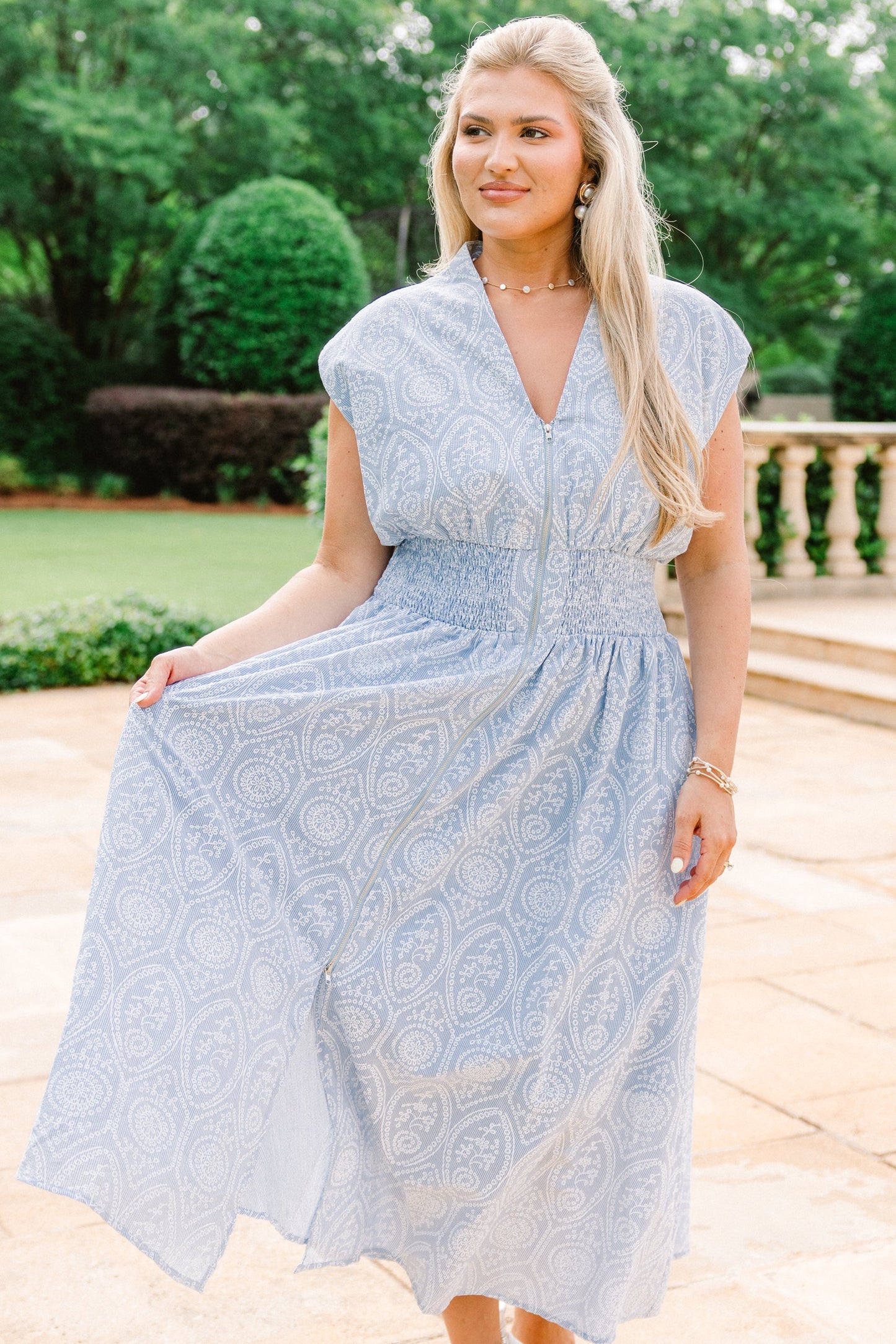 Vestido de Volver y Adelante, Azul Claro