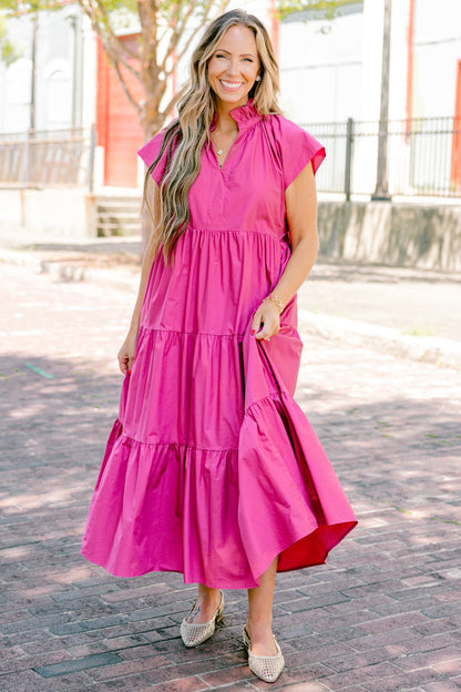 Hermoso Vestido Melodía, Fucsia