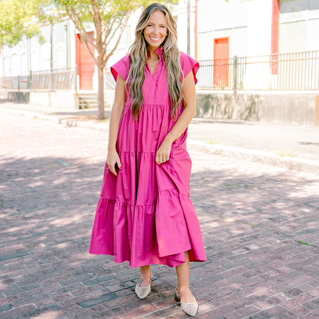 Hermoso Vestido Melodía, Fucsia