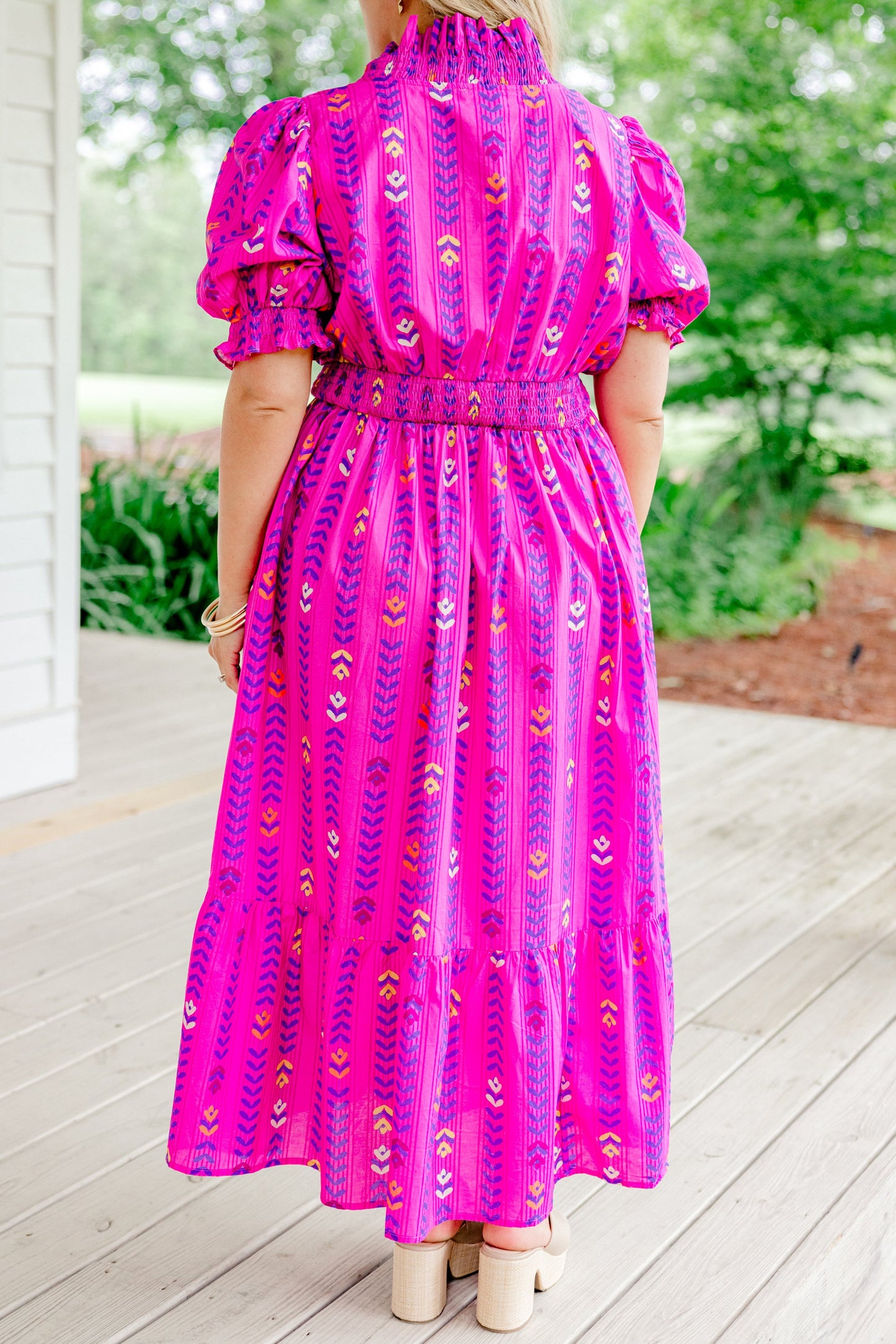 Vestido Bold In Bloom, Magenta