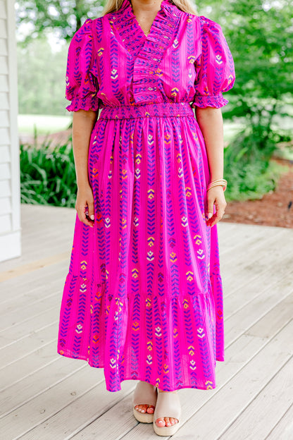 Vestido Bold In Bloom, Magenta