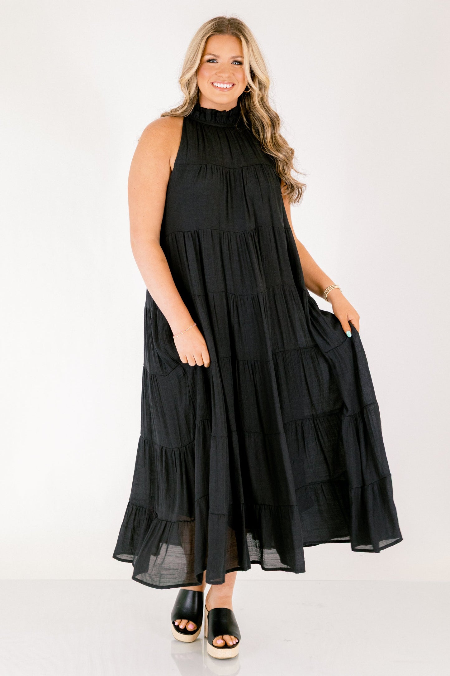 Vestido Brillante a Tiempo, Negro