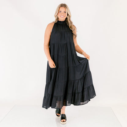 Vestido Brillante a Tiempo, Negro