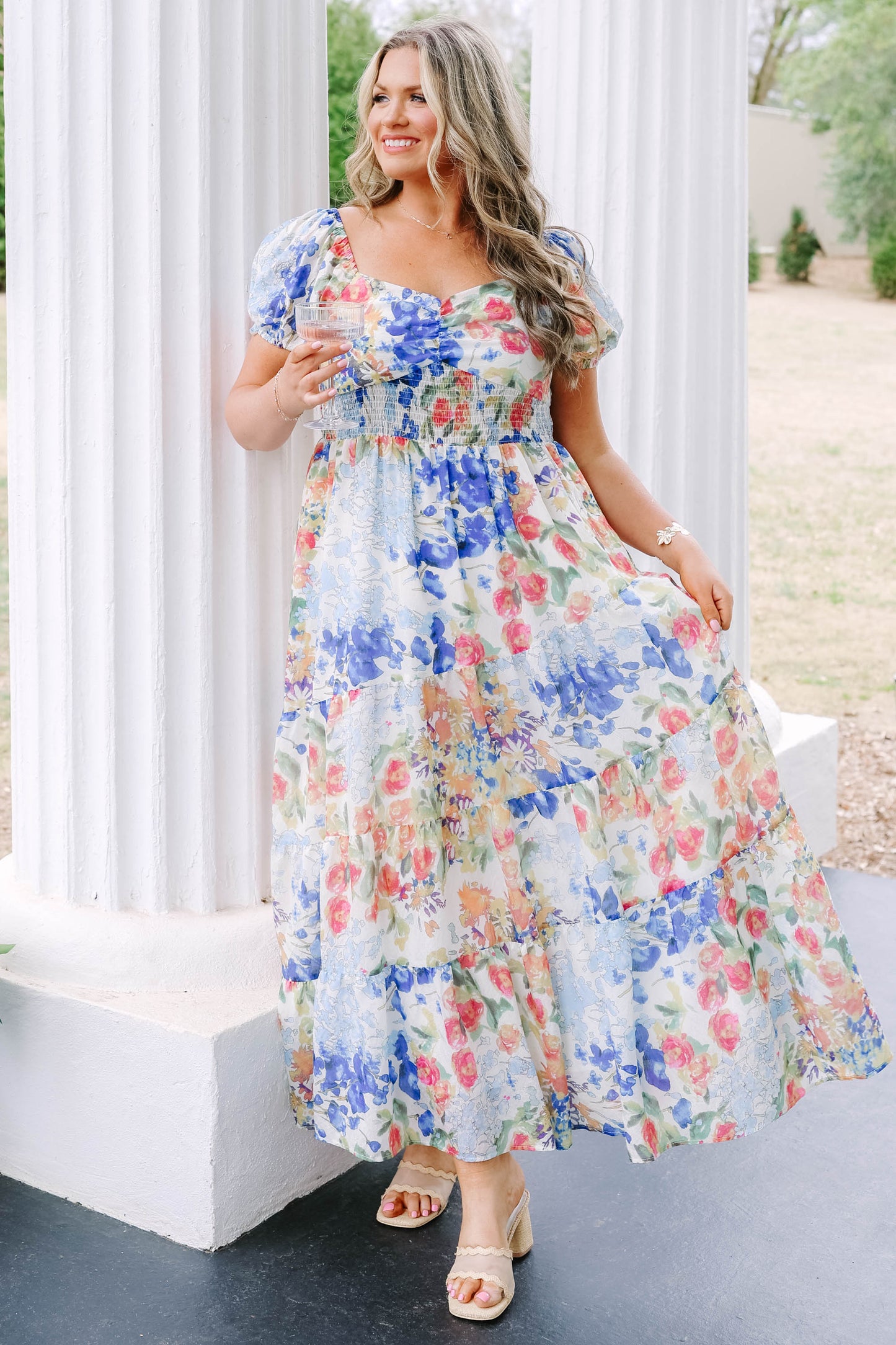 Vestido Brighter Perspective, Mezcla de Azules