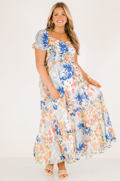 Vestido Brighter Perspective, Mezcla de Azules