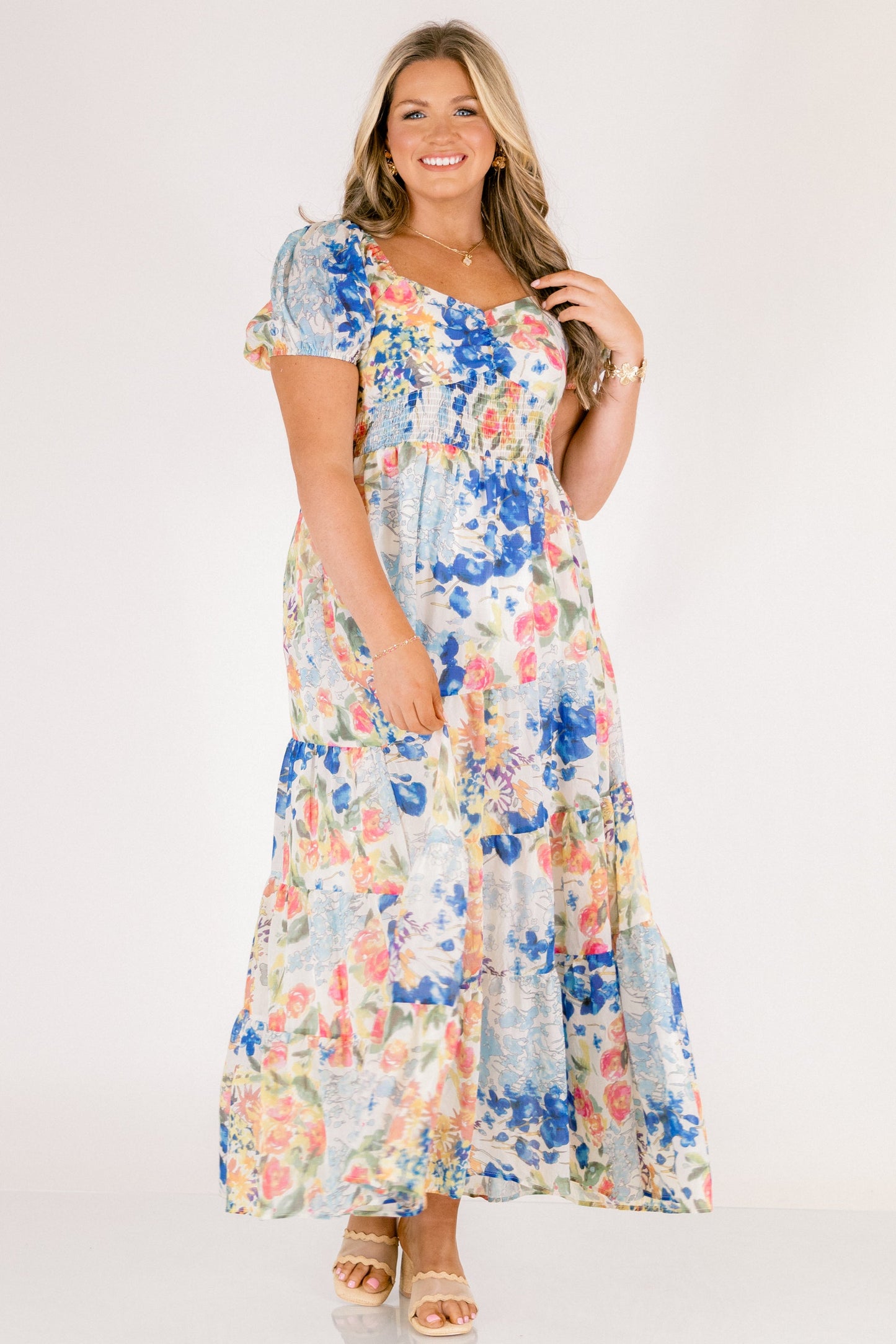 Vestido Brighter Perspective, Mezcla de Azules