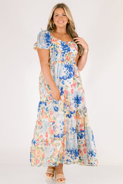 Vestido Brighter Perspective, Mezcla de Azules