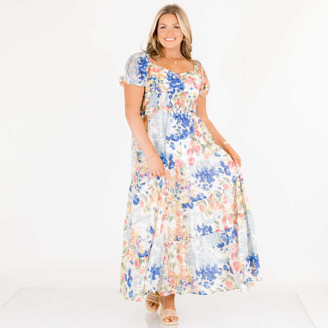 Vestido Brighter Perspective, Mezcla de Azules