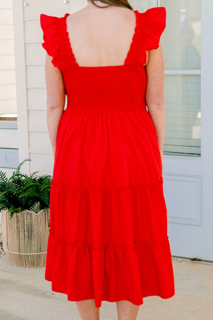 Vestido Amor Mariposa, Rojo