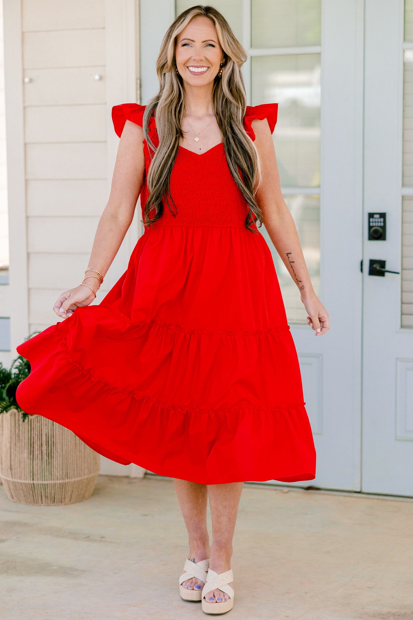 Vestido Amor Mariposa, Rojo