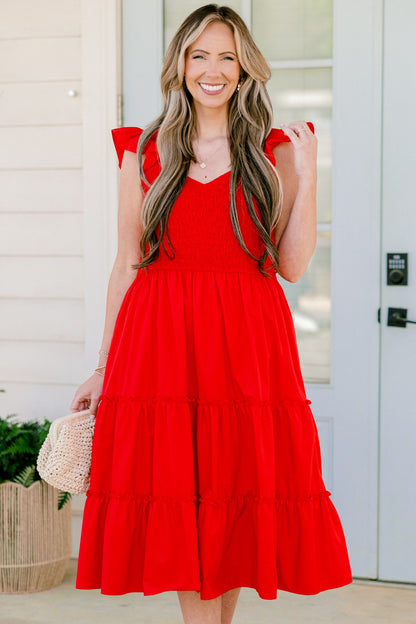 Vestido Amor Mariposa, Rojo