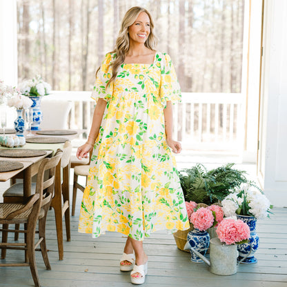Vestido Maxi No Puede Ser Superado, Amarillo