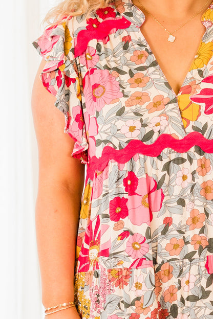 Vestido No Puedo Evitar Amar, Mezcla de Rosas