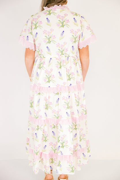 Vestido Caught You Smiling, Crema