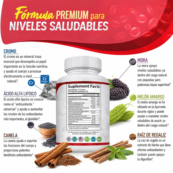 GlucoBalance Plus® – Control Natural de Azúcar en Sangre