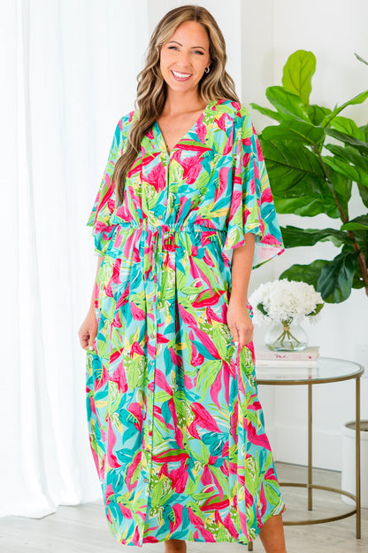 Vestido Soñador Creativo, Verde