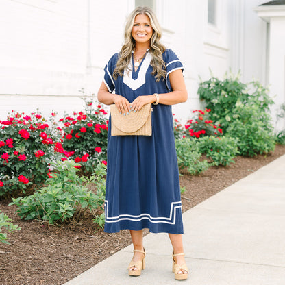 Vestido Lindo con un Toque, Marino